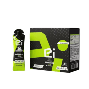 GEL EI30 CON CAFEINA SABOR MANZANA VERDE X 18 UNIDADES