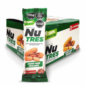 NUTRES BARRITA PROTEICA DE MANI CROCANTE CAJA X 20 UNIDADES