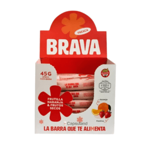 BARITA BRAVA DE FRUTILLA, NARANJA Y FRUTOS SECOS - CAJA x 12 U