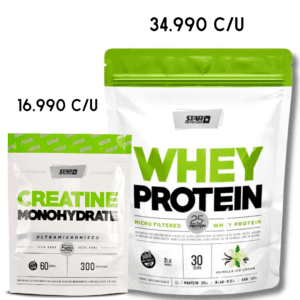 COMBO MAYORISTA POR UNIDAD WHEY DOYPACK STAR 2 LBS + CREATINA DOYPACK STAR 300 G