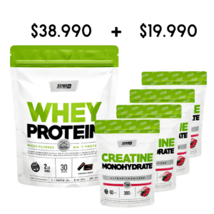 COMBO X1 U WHEY DOY PACK +4 U CREATINA FRUTOS ROJOS  DOY PACK -STAR NUTRITION