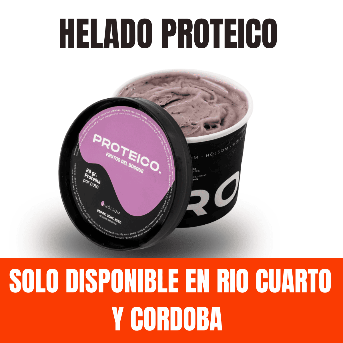 HELADO PROTEICO- FRUTOS DEL BOSQUE