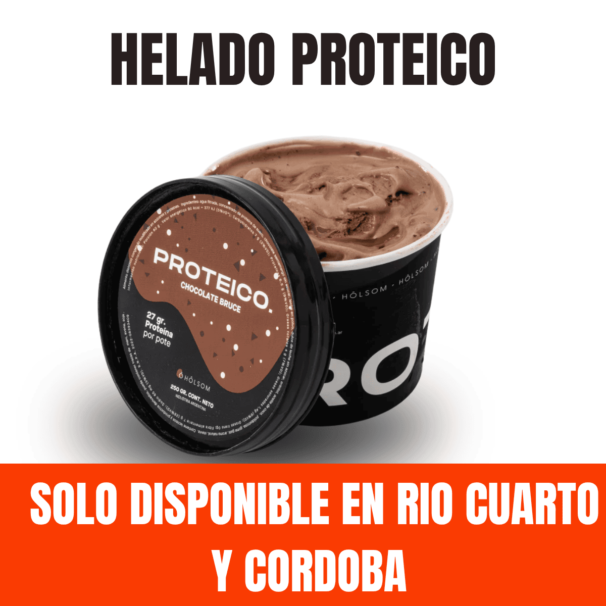 HELADO PROTEICO- BRUCE CHOCOLATE