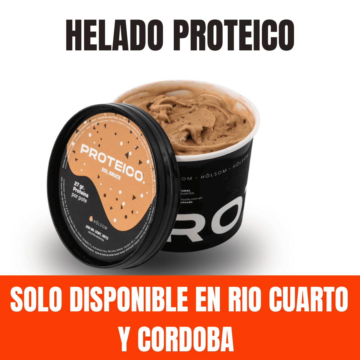 HELADO PROTEICO- BRUCE DULCE DE LECHE