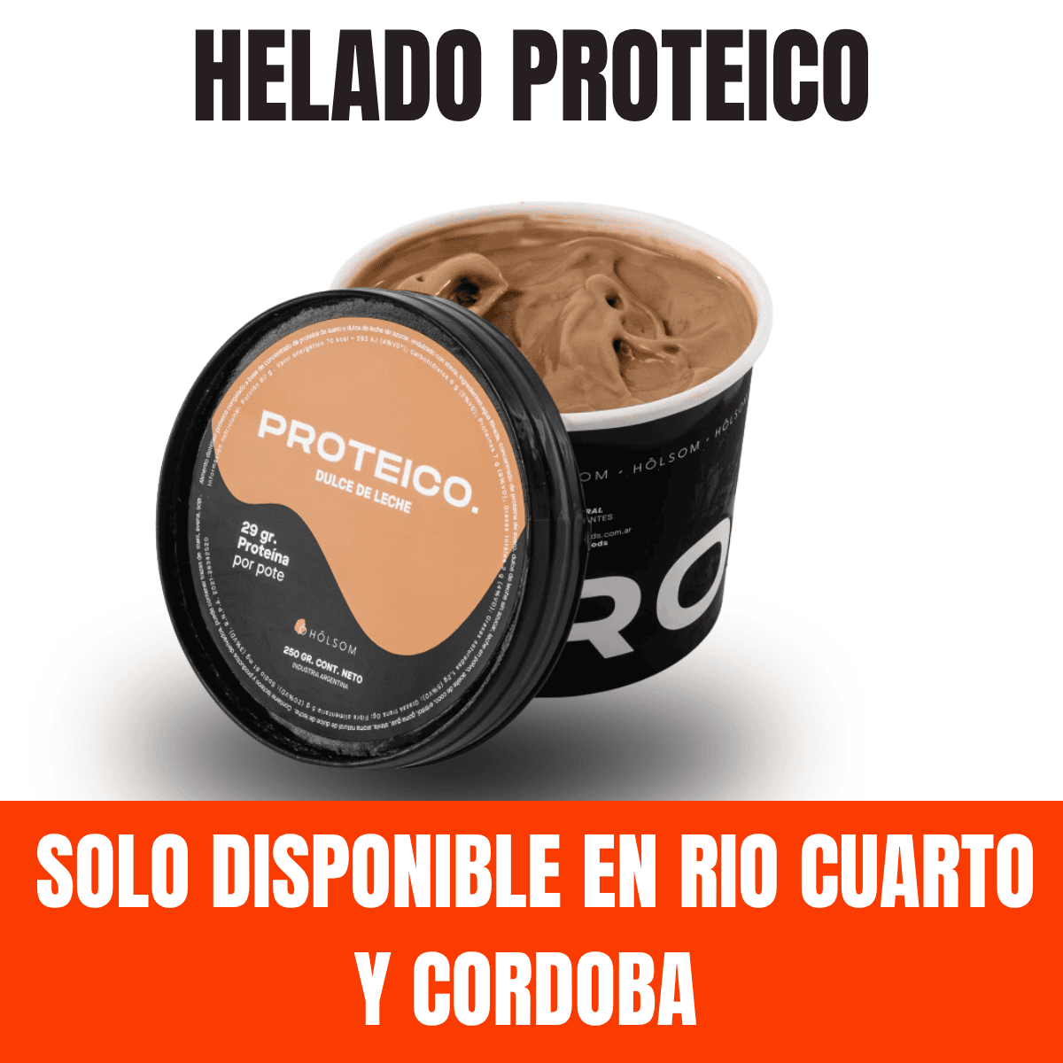 HELADO PROTEICO- DULCE DE LECHE