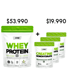 COMBO X1 U WHEY DOY PACK + 3 U CREATINA NEUTRA DOY PACK -STAR NUTRITION