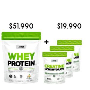 COMBO X1 U WHEY DOY PACK + 3 U CREATINA NEUTRA DOY PACK -STAR NUTRITION