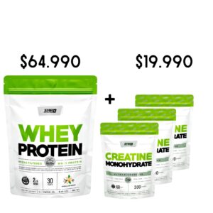 COMBO X1 U WHEY DOY PACK + 3 U CREATINA NEUTRA DOY PACK -STAR NUTRITION